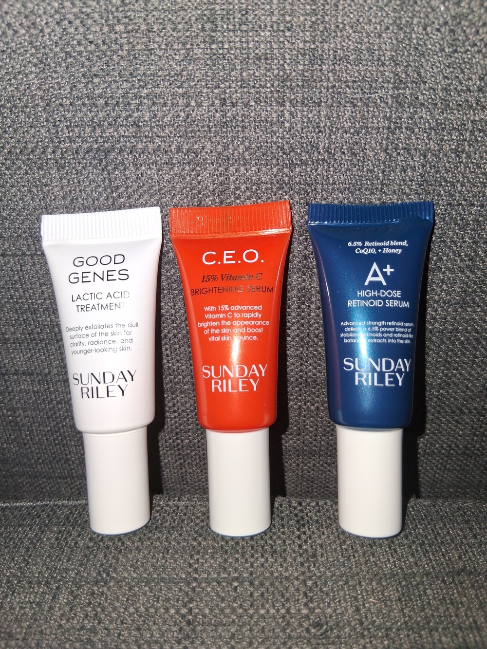 NEW Sunday Riley 3pc Skincare Mini Set Good Genes CEO A+ Retinoid